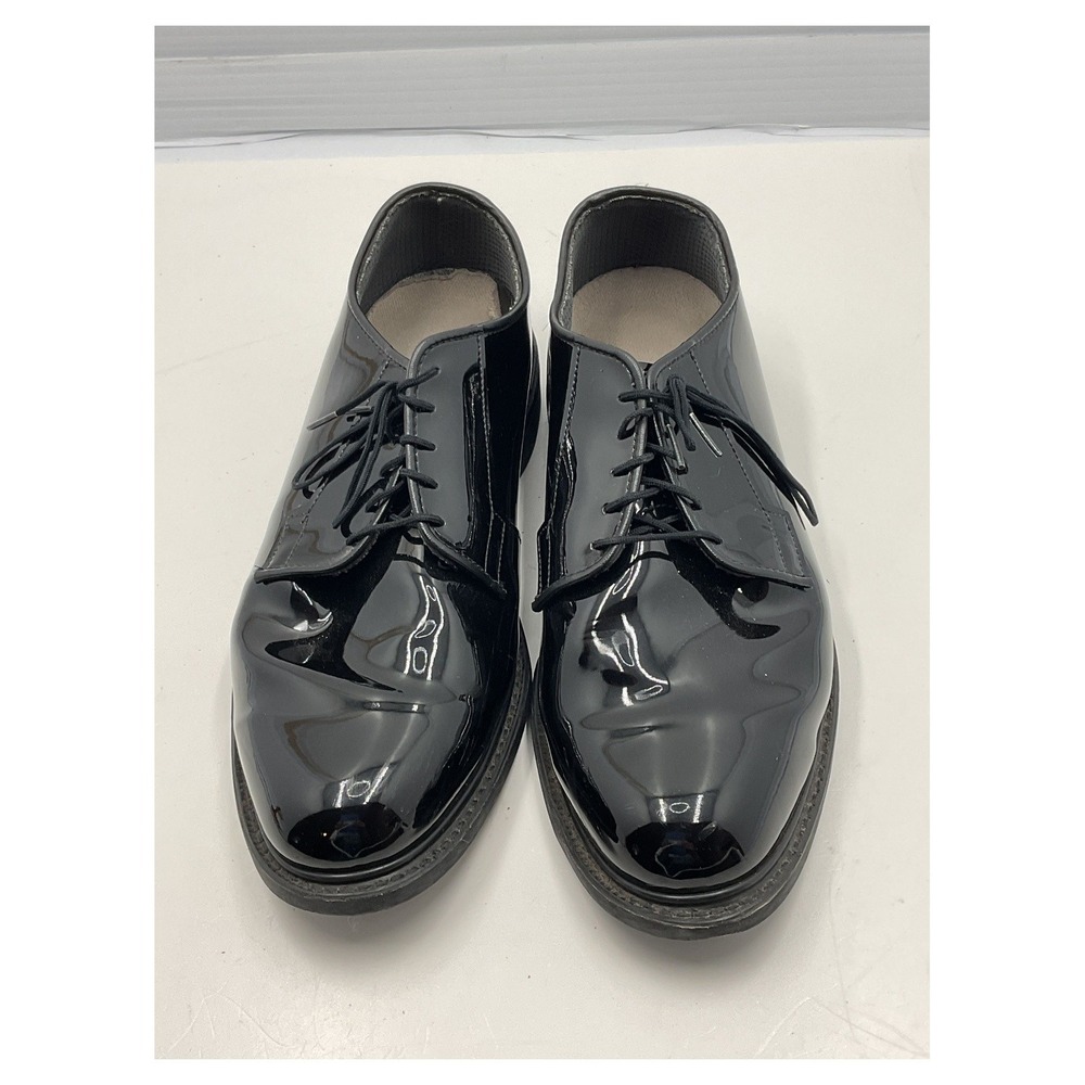 Bates Men's Corafram Black Patent Oxford Dress Shoes Size‎ 11D